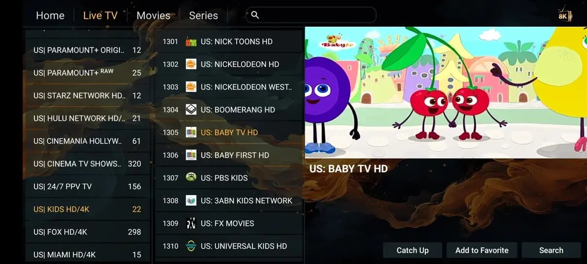 Television program guide for IPTV and cable comparison